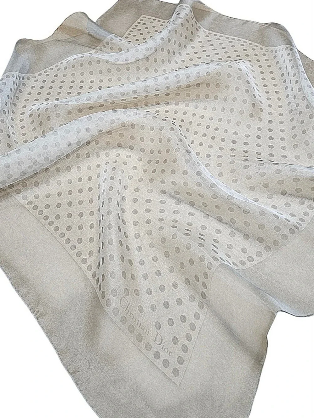 CHRISTIAN DIOR ORGANZA SCARF